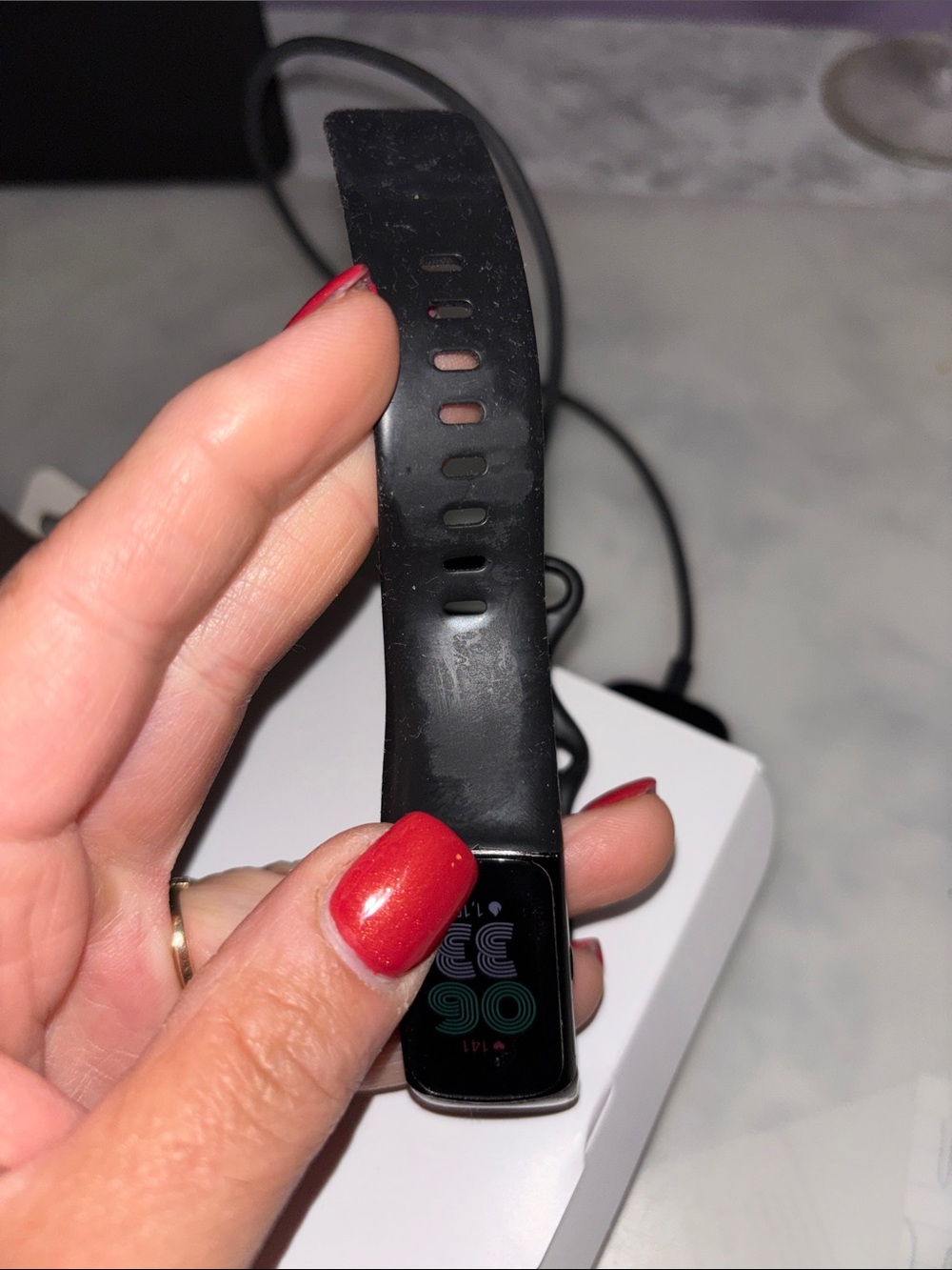 fitbit Black Fitness Tracker with Color Digital Screen - Picture 3 of 9